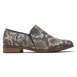 TOMS Snakeprint leather Loafers
